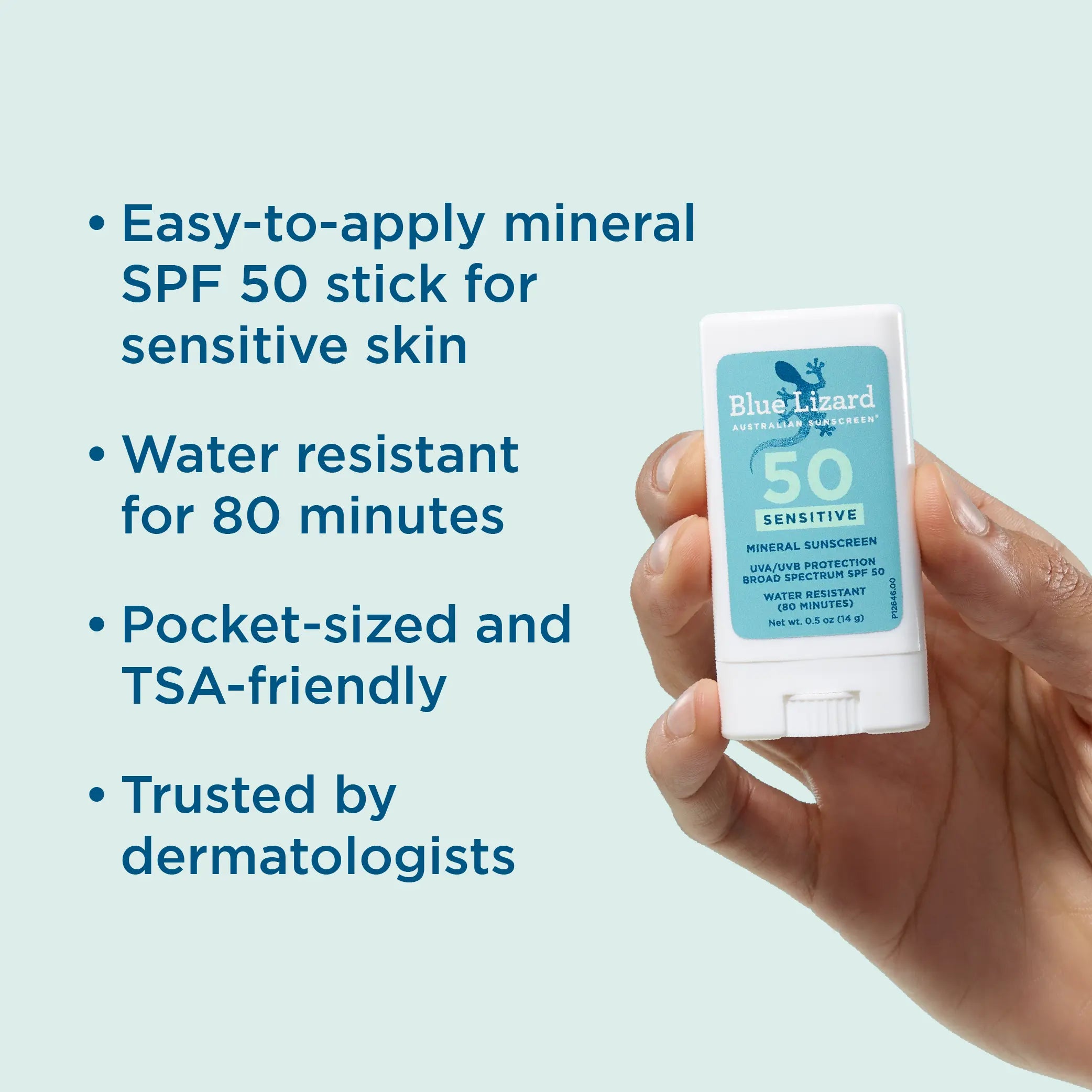 Blue Lizard Sensitive Mineral SPF 50 Sunscreen Stick
