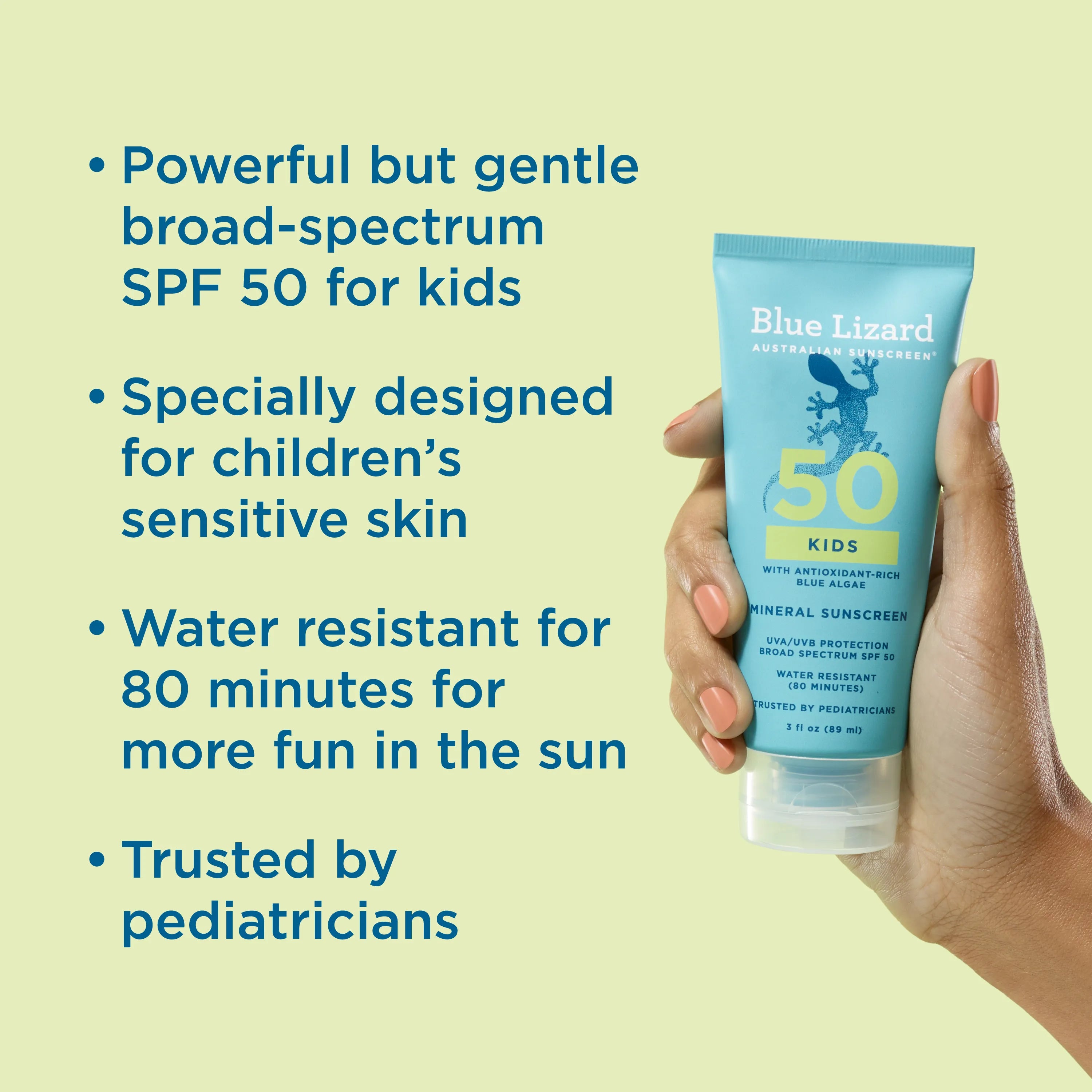 Blue Lizard Kids Mineral SPF 50 Sunscreen Lotion